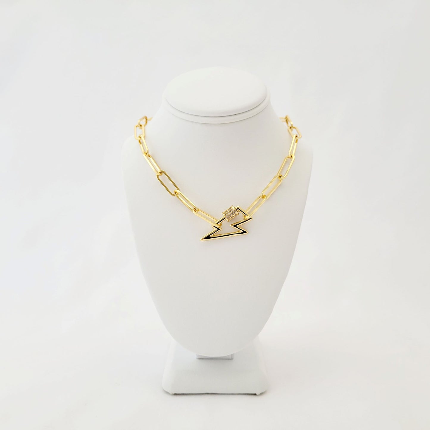 Gold Necklace With Carabiner