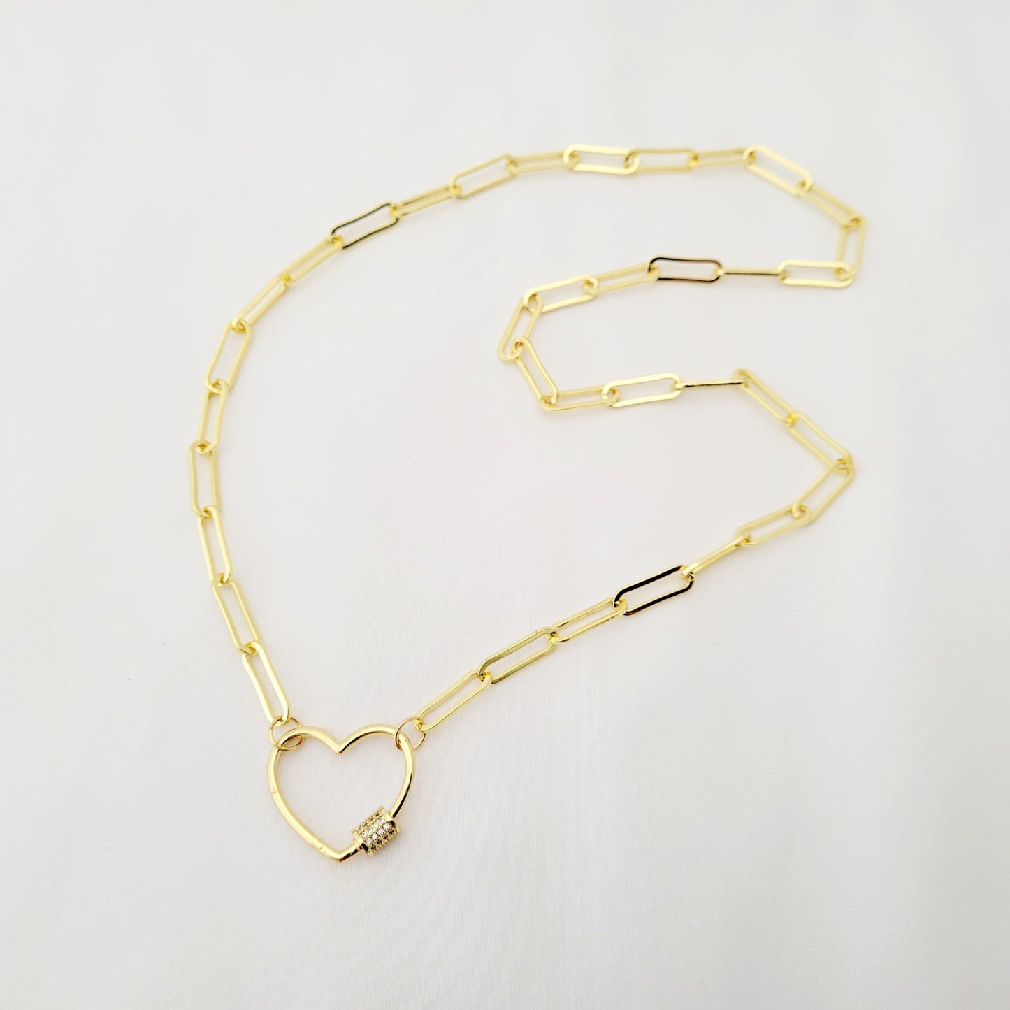 Gold Necklace With Carabiner