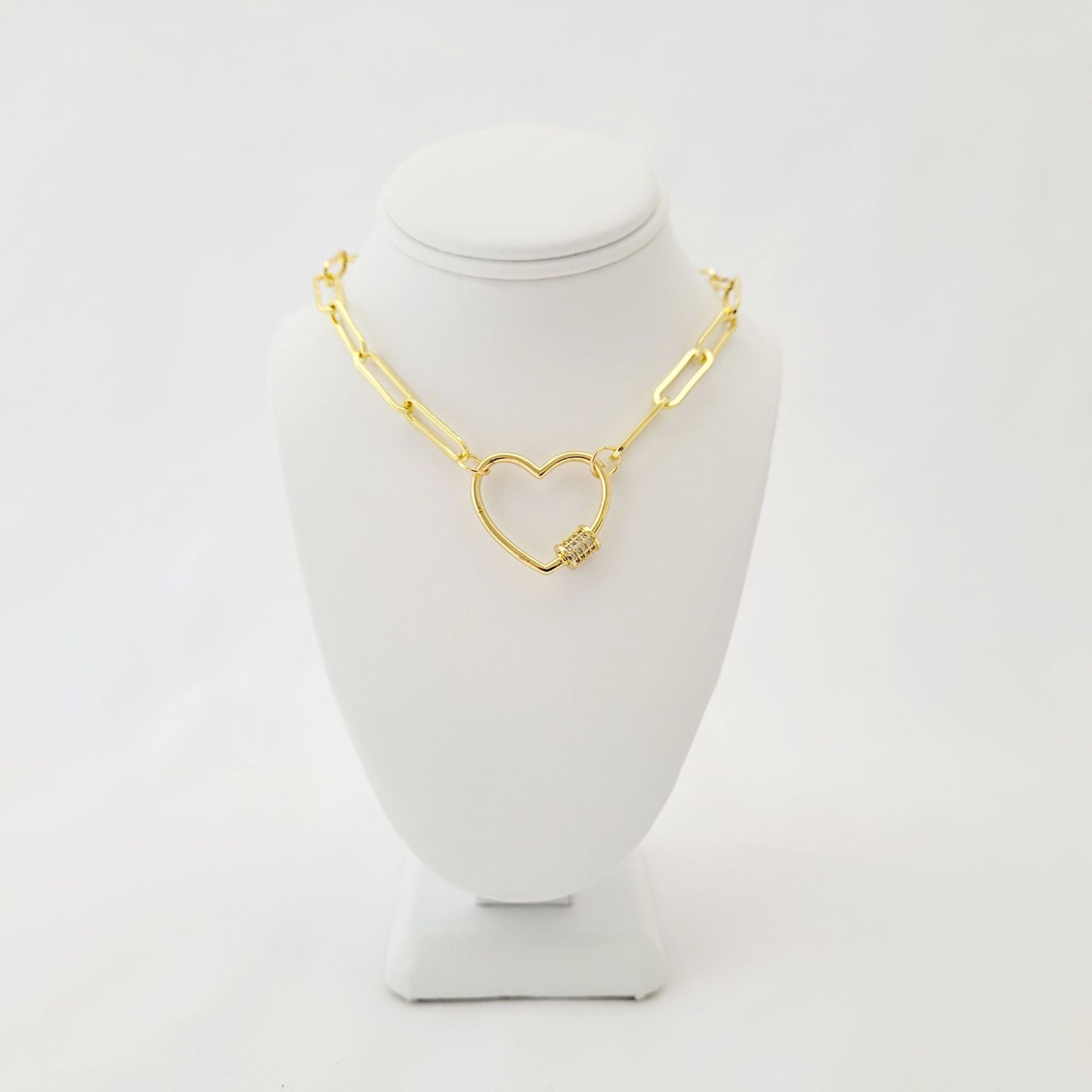 Gold Necklace With Carabiner