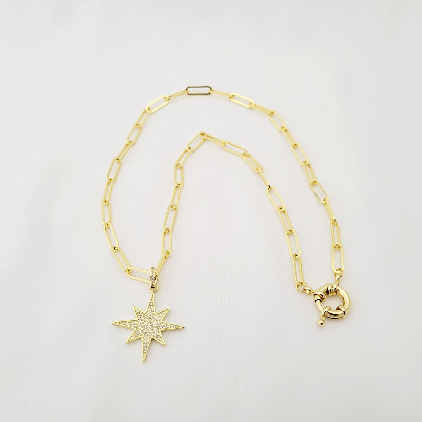 Gold Necklace With Star Pendant