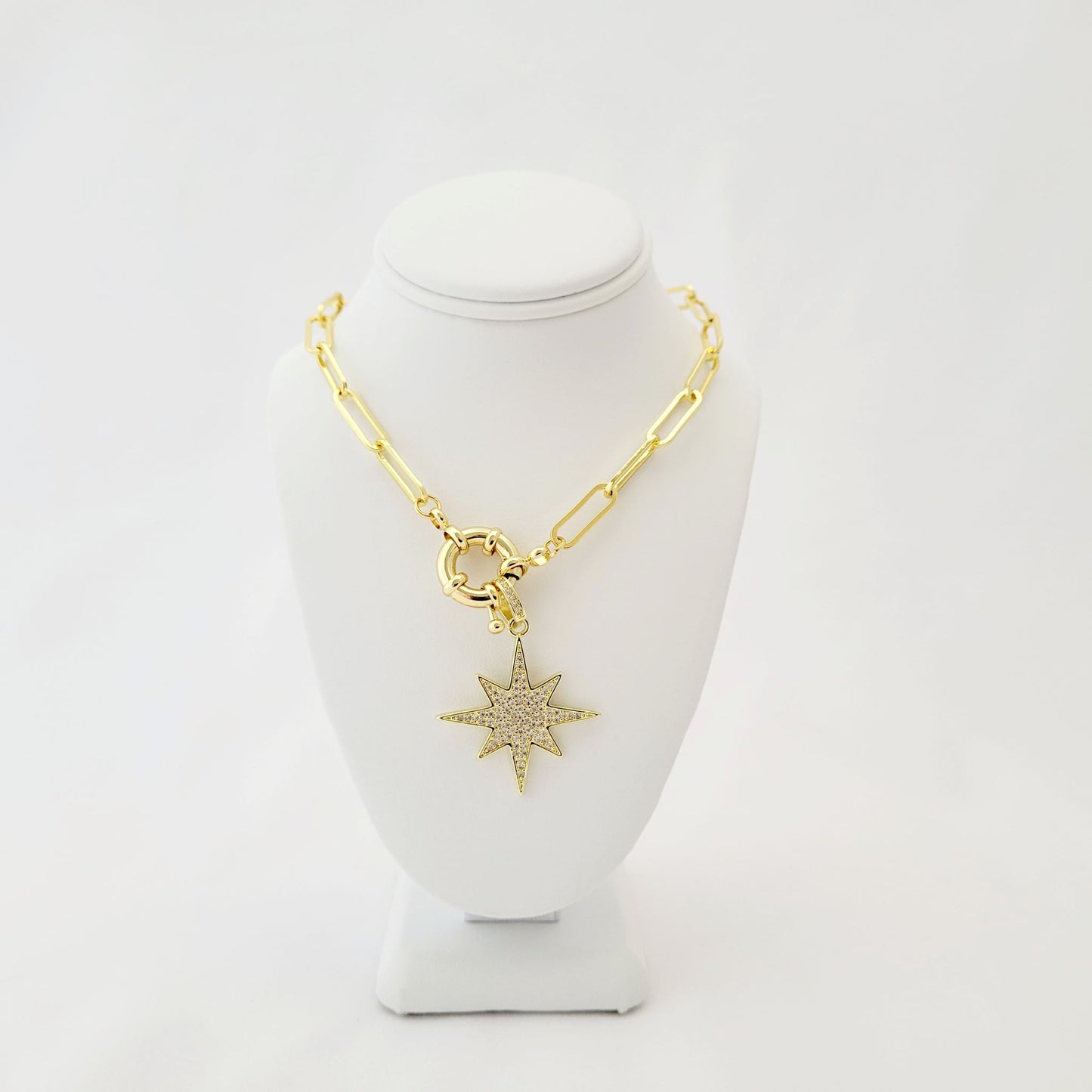 Gold Necklace With Star Pendant